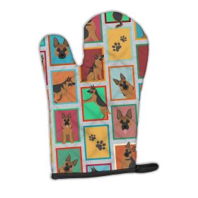 Lots of German Shepherd Oven Mitt Heat Resistant Thick Oven Mitt for Hot Pans and Oven, Kitchen Mitt Protect Hands, Cooking Baking Glove