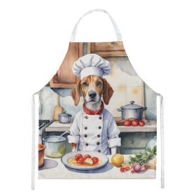 English Foxhound The Chef Apron Cooking Kitchen Server Baking Crafts Gardening for Adult Women Men, Unisex, Large, Multicolor