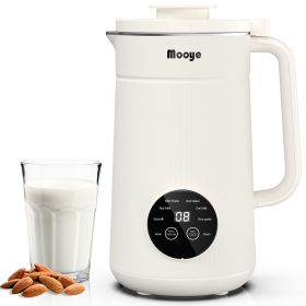 Mooye 35oz Automatic Nut Milk Maker with Nut Milk Bag - Homemade Almond, 10 Blades, Oat, Soy Milk Machine - Auto-operation, 12 Hours Timer