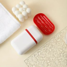 2 Pieces Of Portable Soap Dish. Sealed, Waterproof, Dustproof, Drainable Soap Dish For Traveling, Hiking, And Camping (Color: White)