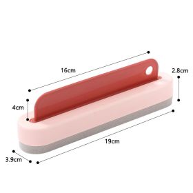 Multi-function Glass Wiper Scraper With Water For Cleaning Bathroom Shower Mirror Glass Kitchen Countertop Sink Car Window Wiper Flexible Universal Wa (Color: Pink)